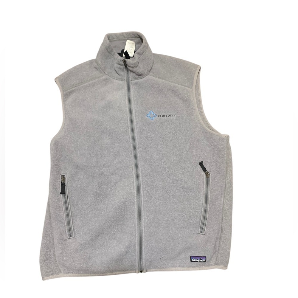 Patagonia Synchilla Gray  vest with zip pocket